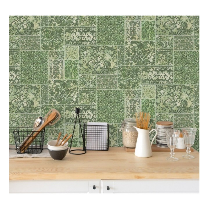 Papel pintado entelado árabe estilo boho - Camden Hall 679641