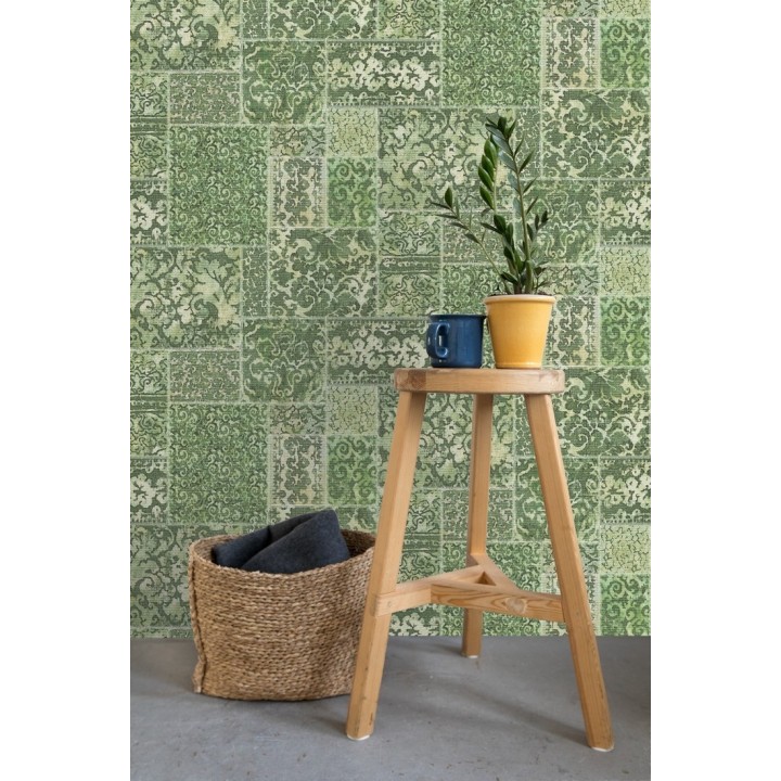 Papel pintado entelado árabe estilo boho - Camden Hall 679641