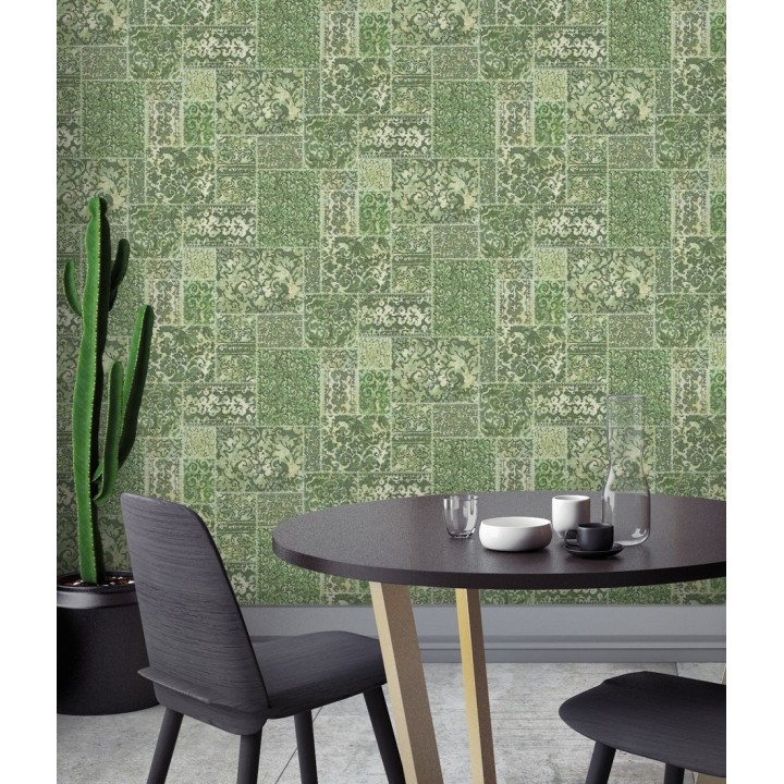 Papel pintado entelado árabe estilo boho - Camden Hall 679641