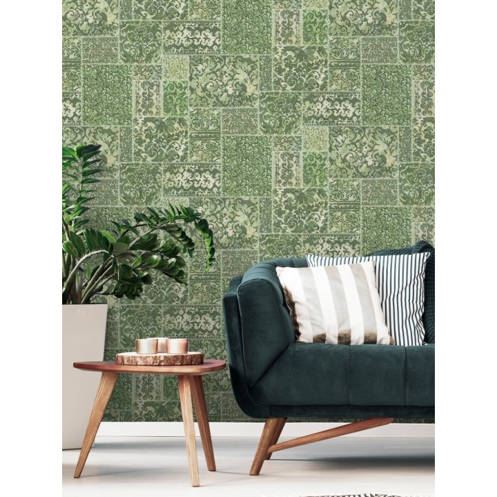 Papel pintado entelado árabe estilo boho - Camden Hall 679641