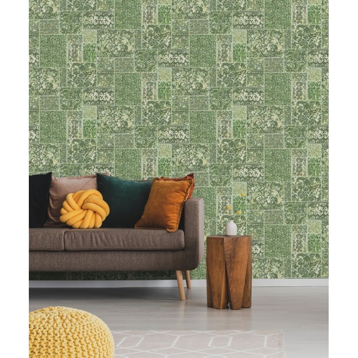 Papel pintado entelado árabe estilo boho - Camden Hall 679641