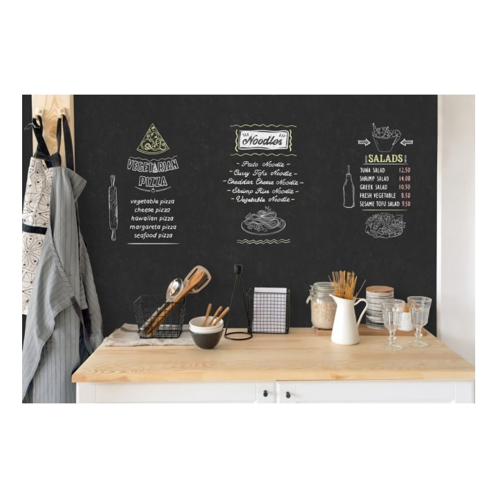 Papel pintado pizarra natural para escribir encima con tizas - Blackboard 679647