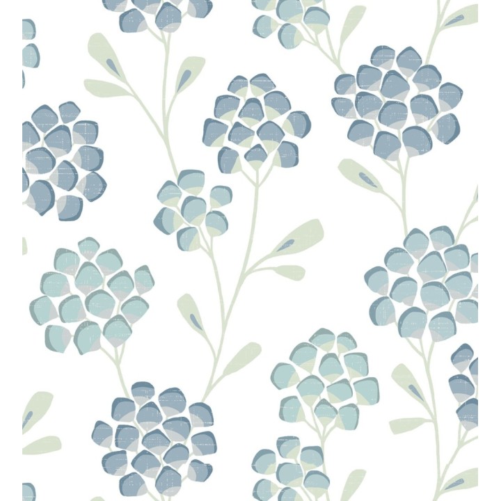 Papel pintado flores con hojas geométricas estilo nórdico - Covent Garden 679648