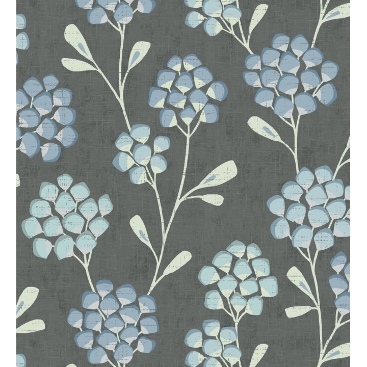 Papel pintado flores con hojas geométricas estilo nórdico - Covent Garden 679649