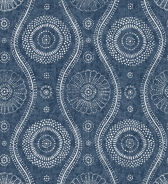 Papel pintado retro estilo hindú - Retro Blomst 679650