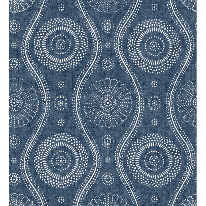 Papel pintado retro estilo hindú - Retro Blomst 679650