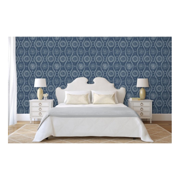 Papel pintado retro estilo hindú - Retro Blomst 679650