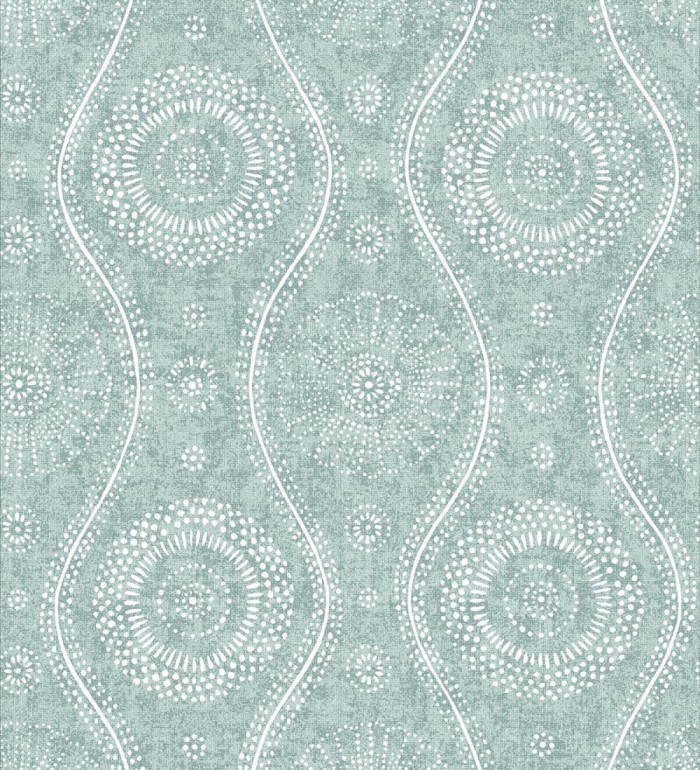 Papel pintado retro estilo hindú - Retro Blomst 679651