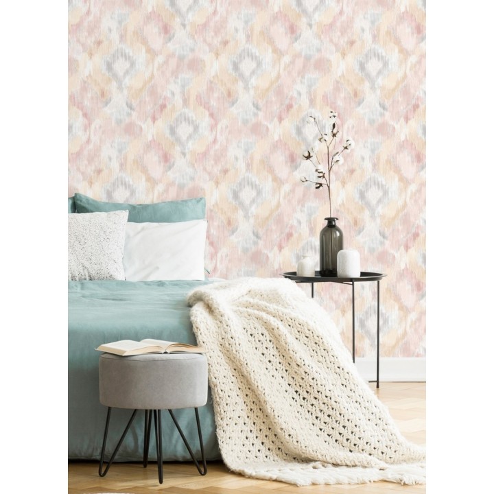 Papel pintado geométrico de acuarela - Bombay Boho 679653