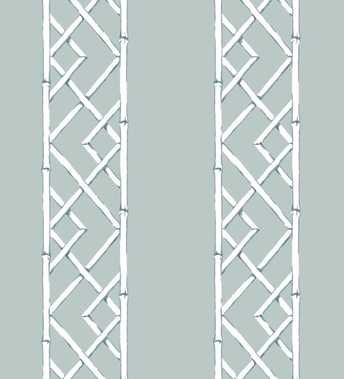 Papel pintado rayas de celosía de bambú - Henrik Palace 679654