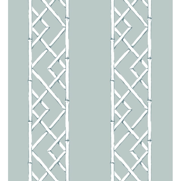 Papel pintado rayas de celosía de bambú - Henrik Palace 679654