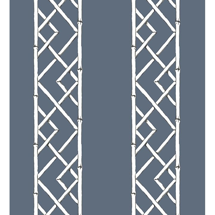 Papel pintado rayas de celosía de bambú - Henrik Palace 679655