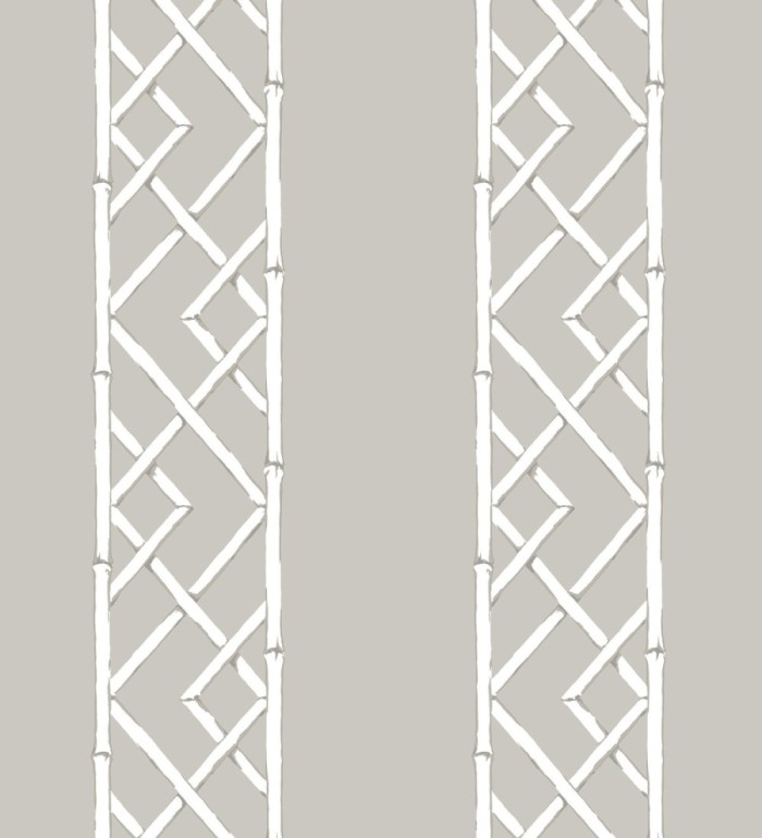Papel pintado rayas de celosía de bambú - Henrik Palace 679657