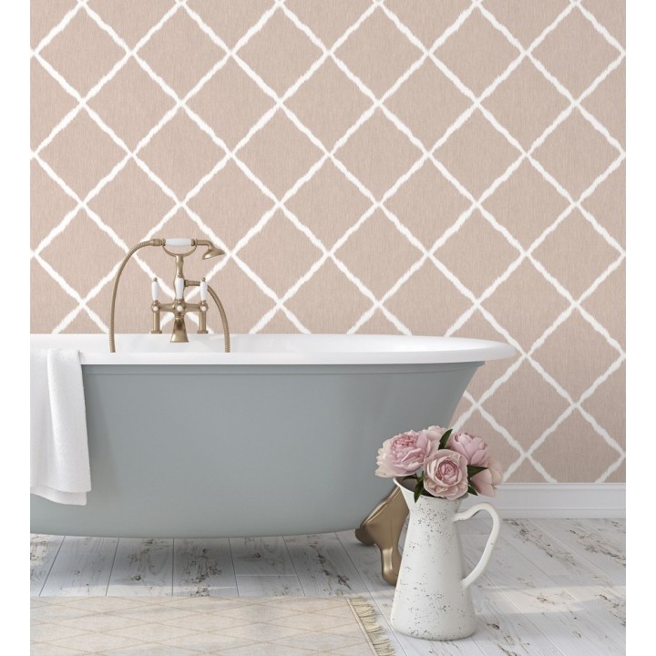 Papel pintado de rombos difuminados  - Norden House 679659