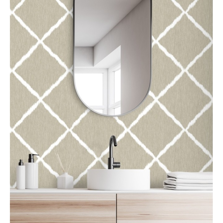 Papel pintado de rombos difuminados  - Norden House 679660