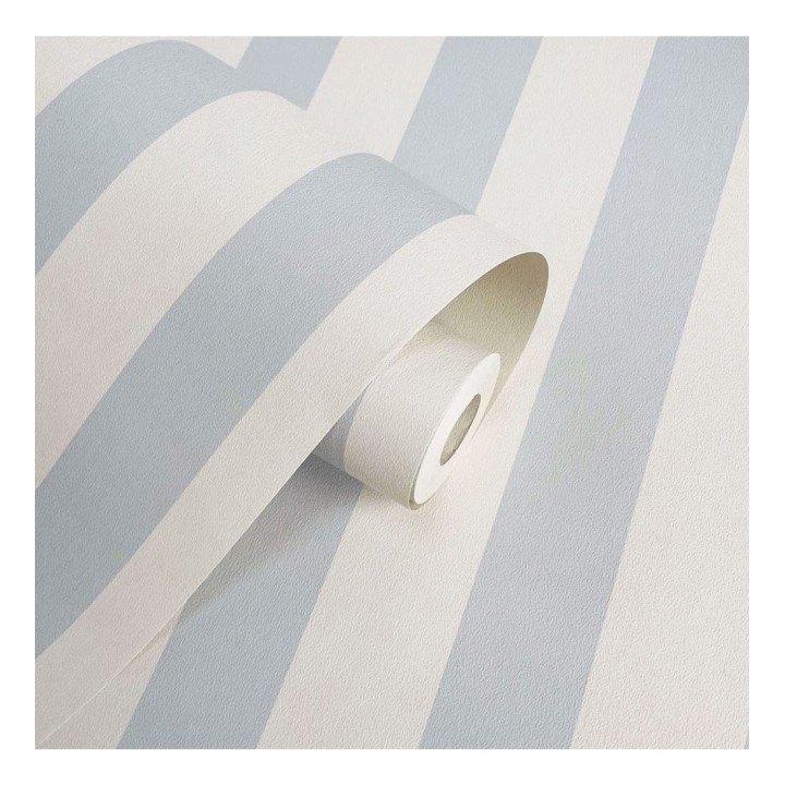 Papel pintado rayas infantiles bicolor - Raya Alhena 8712