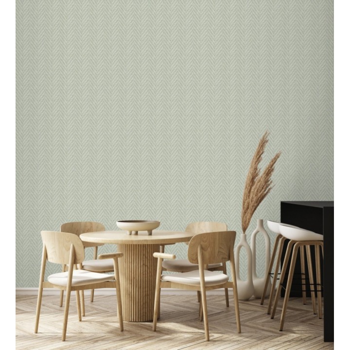 Papel pintado de espigas efecto fibra vegetal con textura - Mumbai 679663