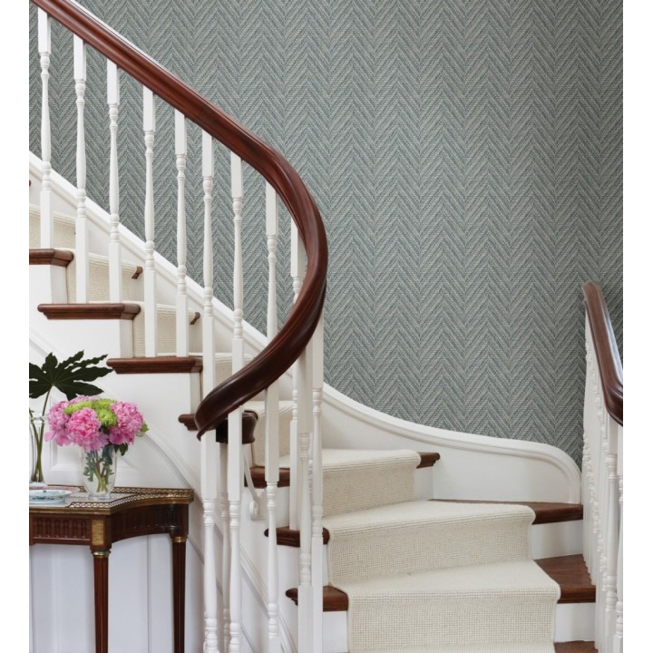 Papel pintado de espigas efecto fibra vegetal con textura - Mumbai 679664