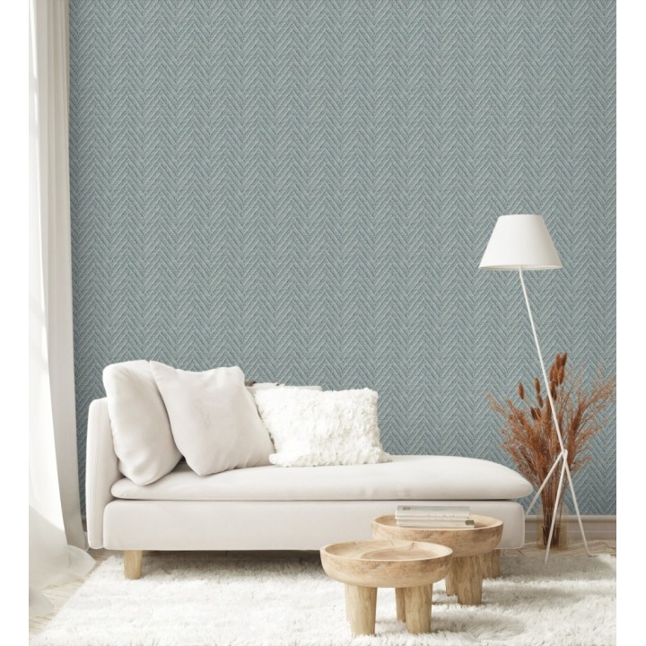 Papel pintado de espigas efecto fibra vegetal con textura - Mumbai 679664