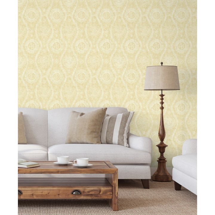 Papel pintado retro estilo hindú - Retro Blomst 679669