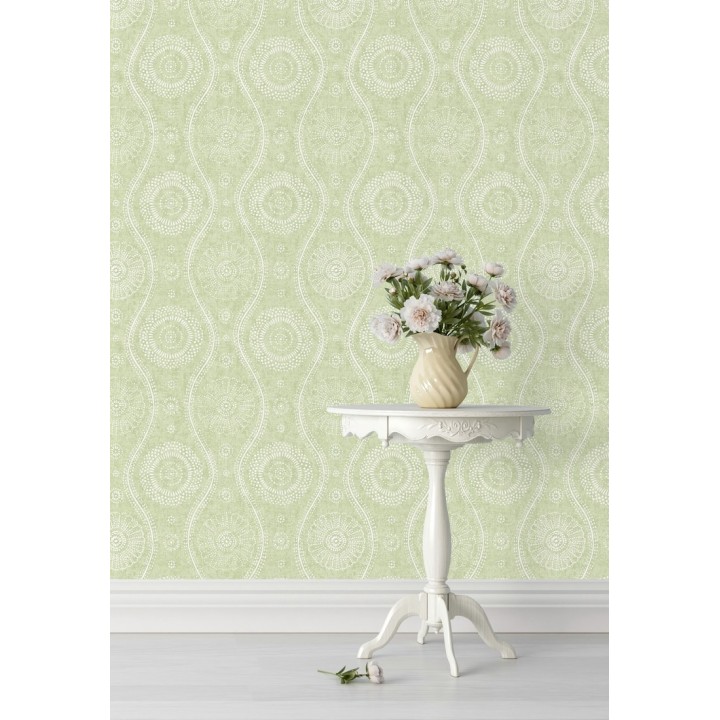 Papel pintado retro estilo hindú - Retro Blomst 679670