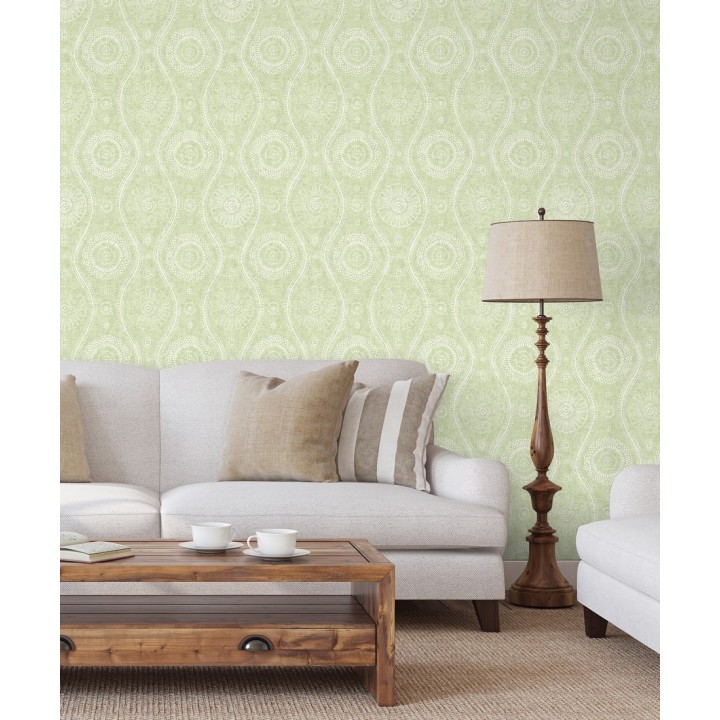 Papel pintado retro estilo hindú - Retro Blomst 679670