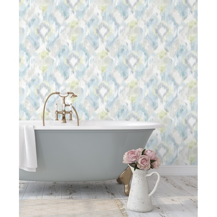 Papel pintado geométrico de acuarela - Bombay Boho 679671