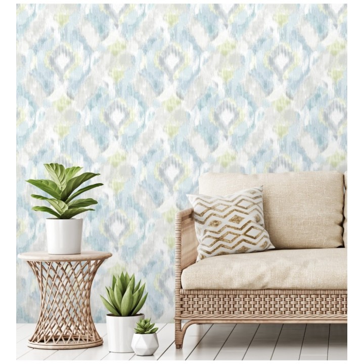 Papel pintado geométrico de acuarela - Bombay Boho 679671