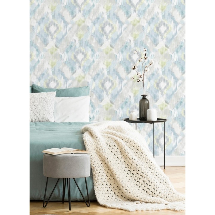 Papel pintado geométrico de acuarela - Bombay Boho 679671