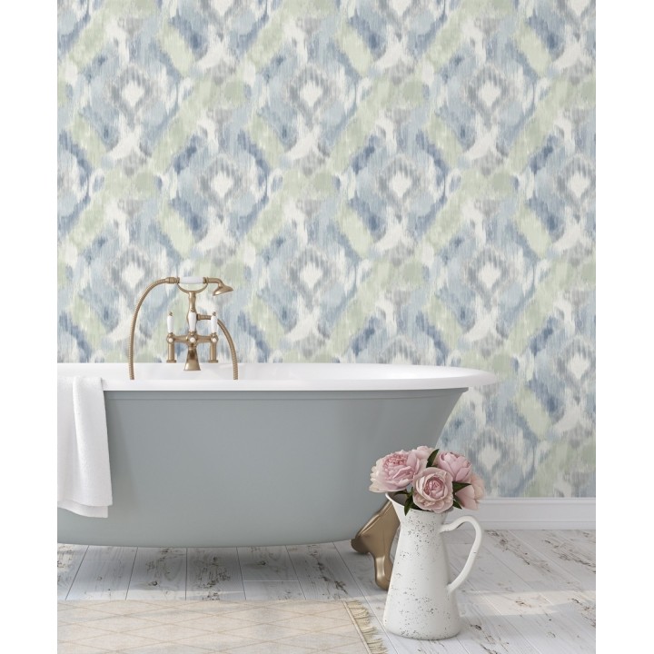 Papel pintado geométrico de acuarela - Bombay Boho 679673