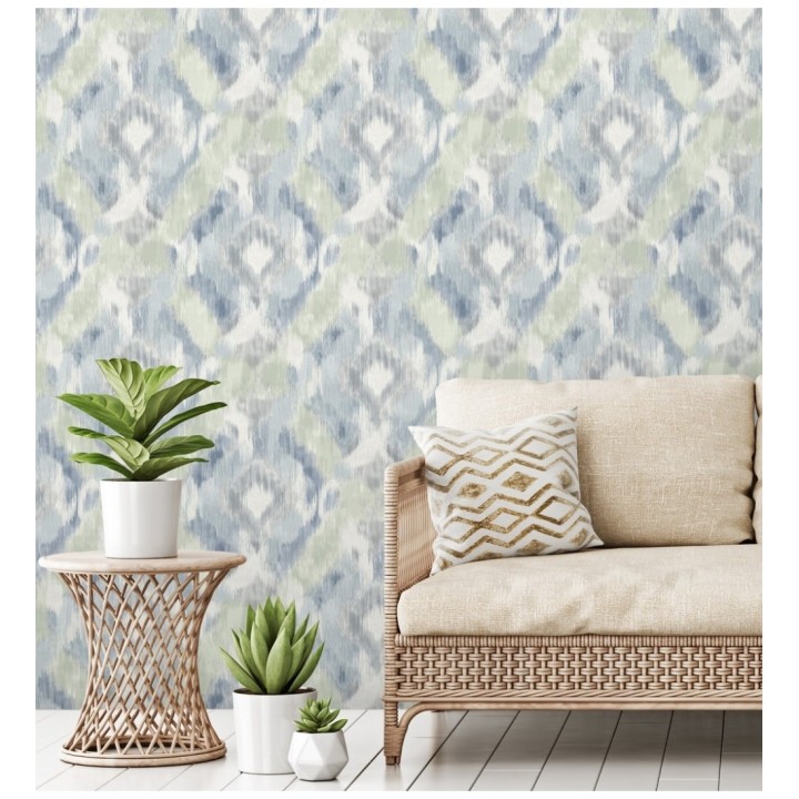 Papel pintado geométrico de acuarela - Bombay Boho 679673