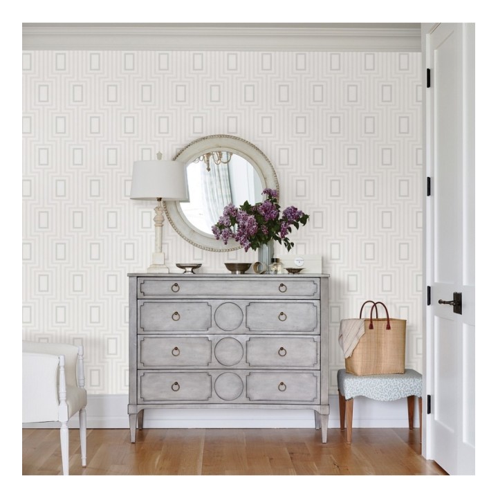 Papel pintado de rectángulos formando un laberinto - Clarion 679683