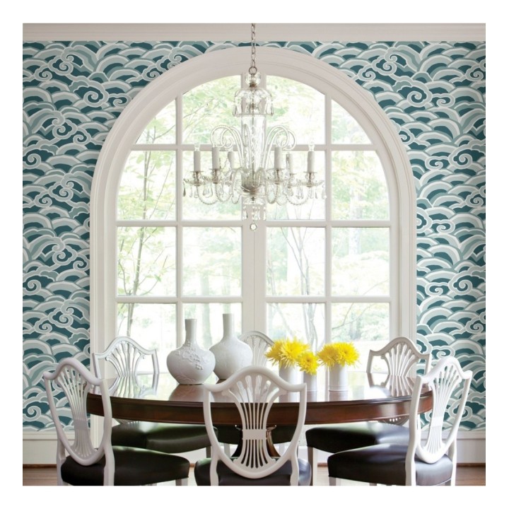 Papel pintado de olas estilo nórdico - Greek Waves 679687