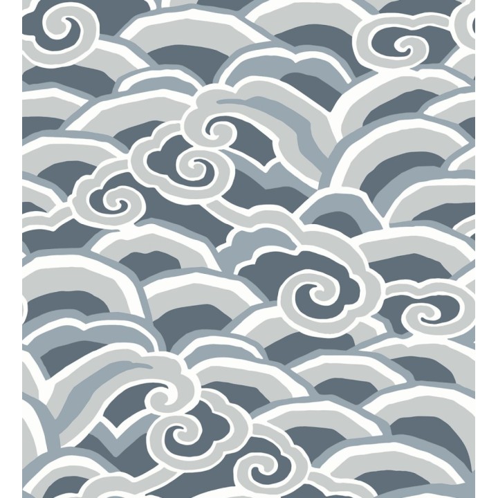 Papel pintado de olas estilo nórdico - Greek Waves 679688