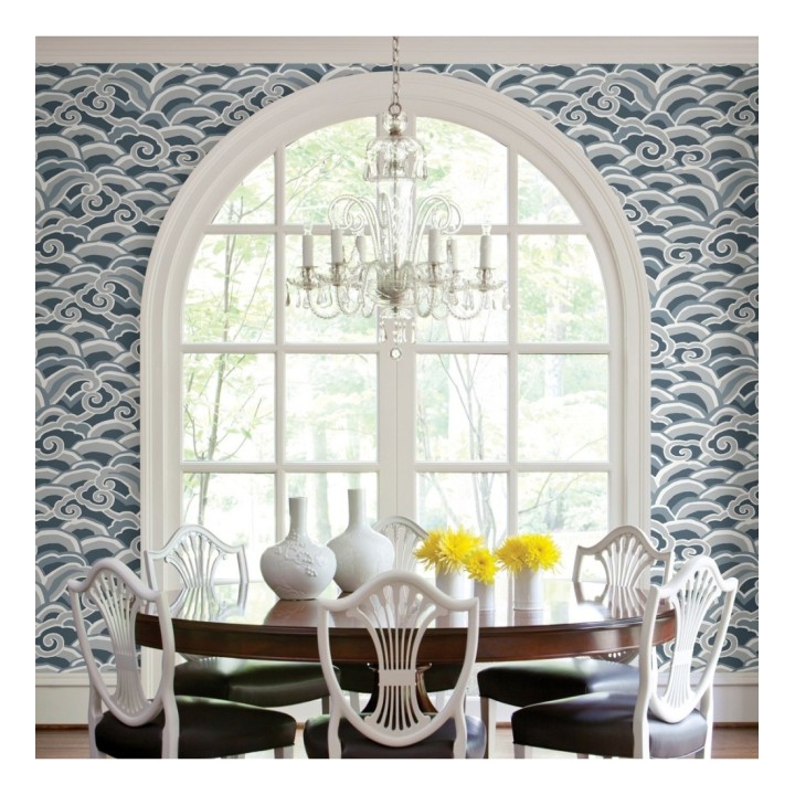 Papel pintado de olas estilo nórdico - Greek Waves 679688