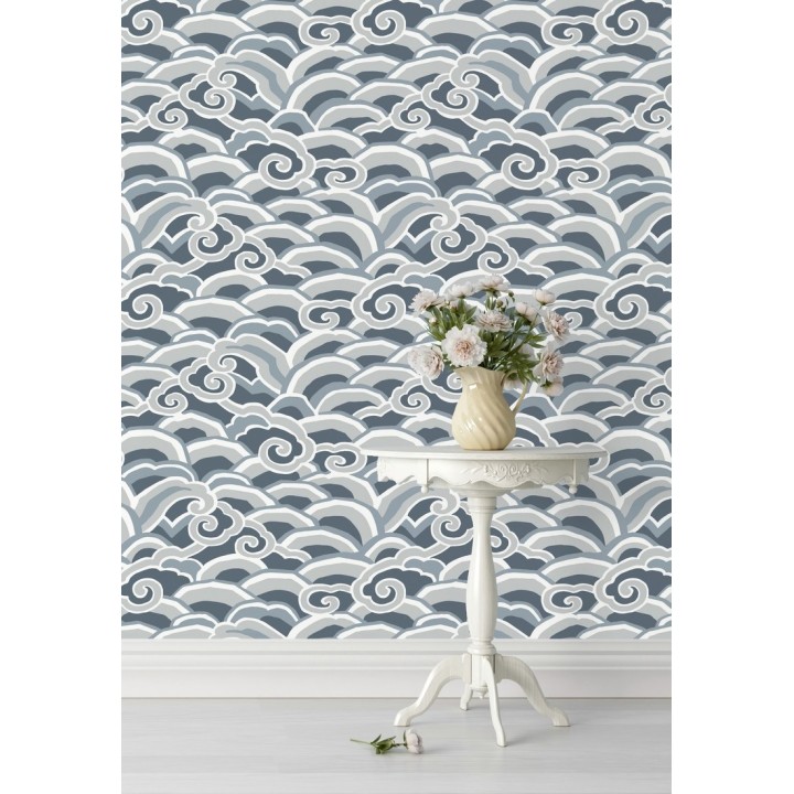 Papel pintado de olas estilo nórdico - Greek Waves 679688