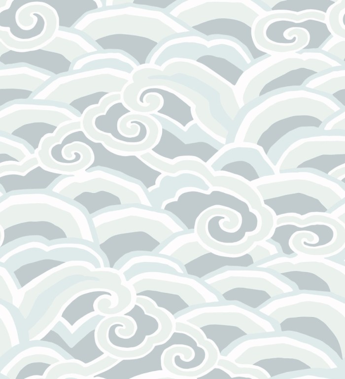 Papel pintado de olas estilo nórdico - Greek Waves 679689