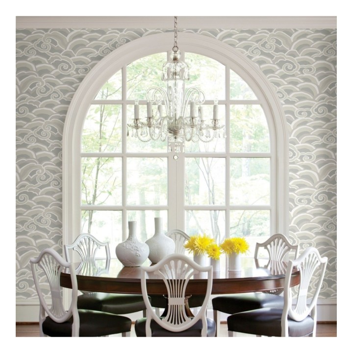 Papel pintado de olas estilo nórdico - Greek Waves 679690