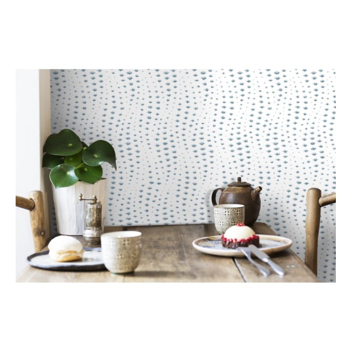 Papel pintado de ondas efecto lluvía - Arwen Rain 679691