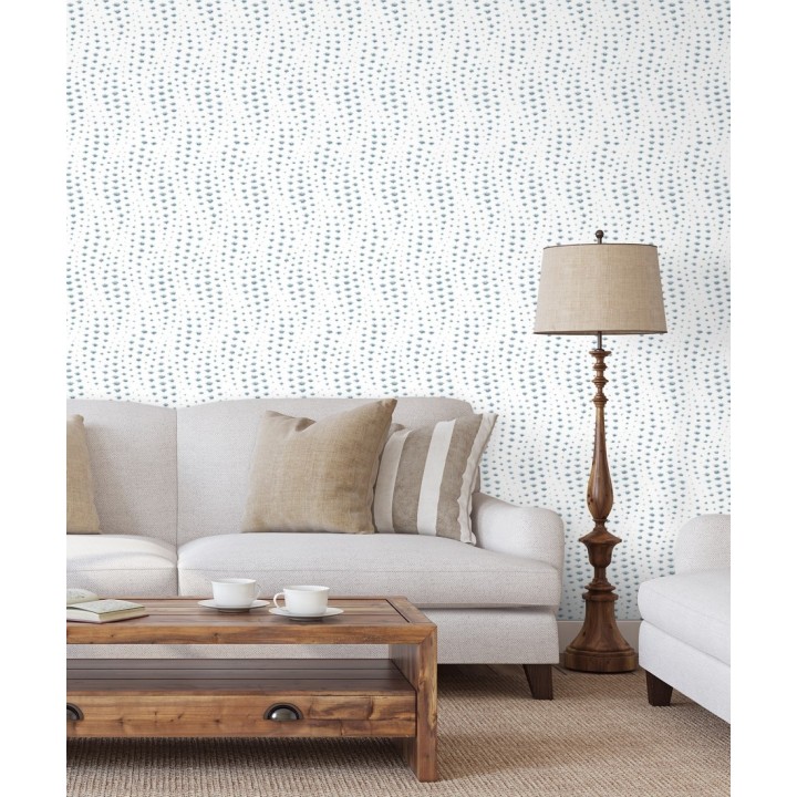 Papel pintado de ondas efecto lluvía - Arwen Rain 679691