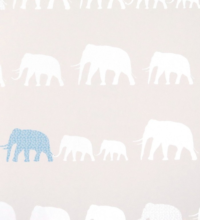 Papel pintado elefantes infantiles para niños - Jungle Dyr 116212