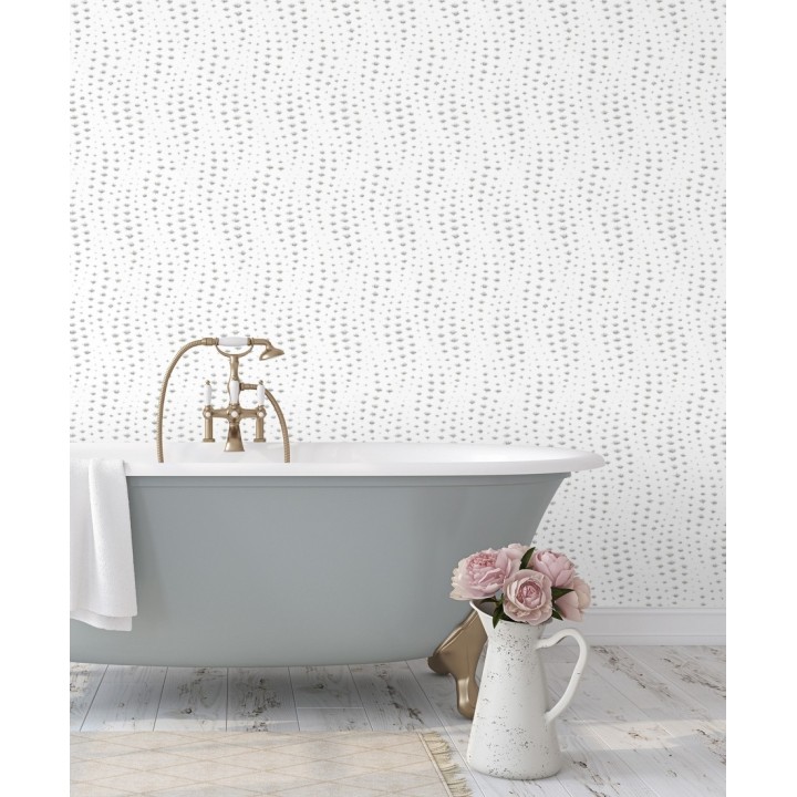 Papel pintado de ondas efecto lluvía - Arwen Rain 679692