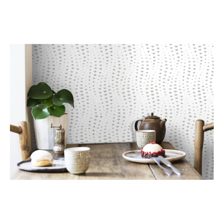 Papel pintado de ondas efecto lluvía - Arwen Rain 679692