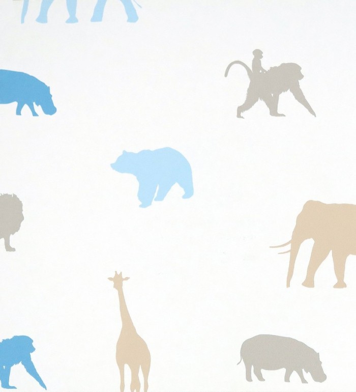 Papel pintado animales infantiles de la selva - Jungle Dyr 116213