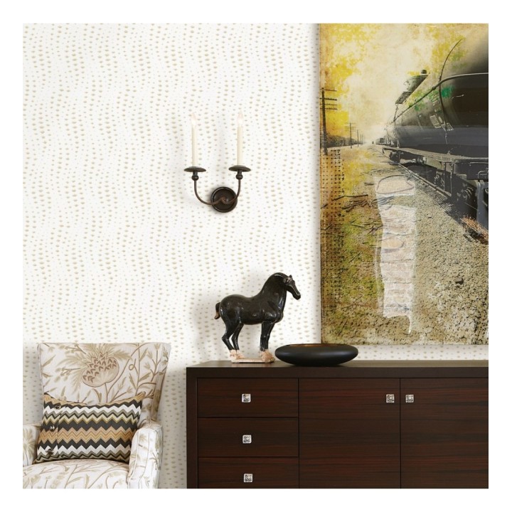 Papel pintado de ondas efecto lluvía - Arwen Rain 679693