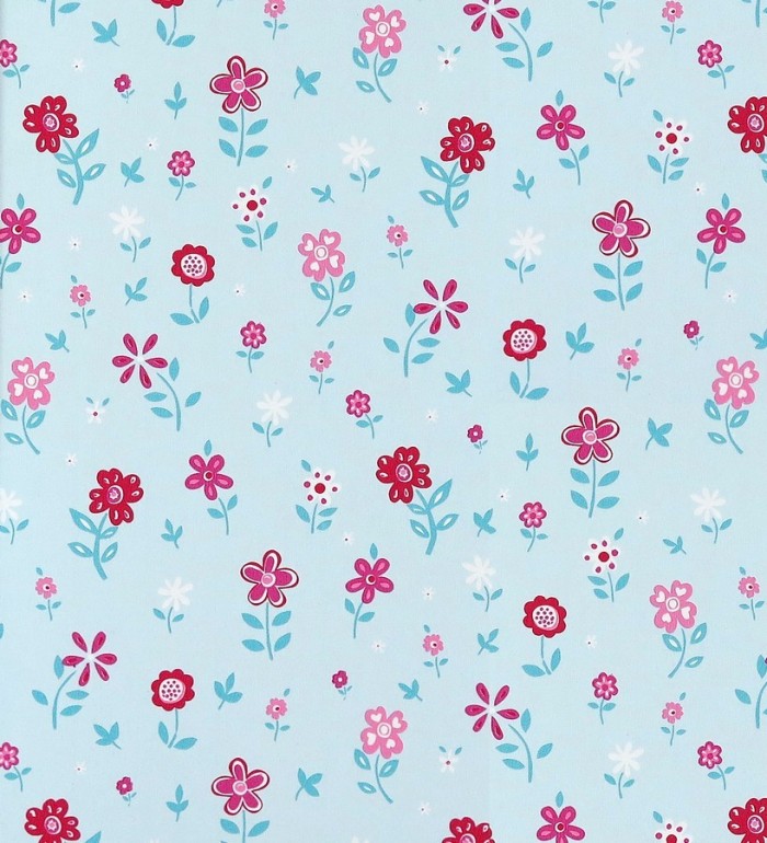 Papel pintado jardín de flores infantiles - Menali 116225