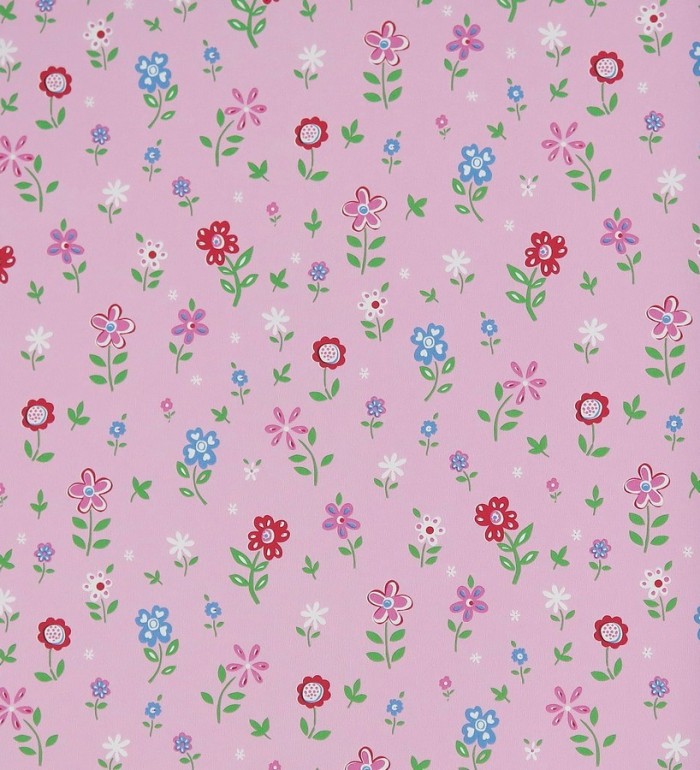 Papel pintado jardín de flores infantiles - Menali 116228
