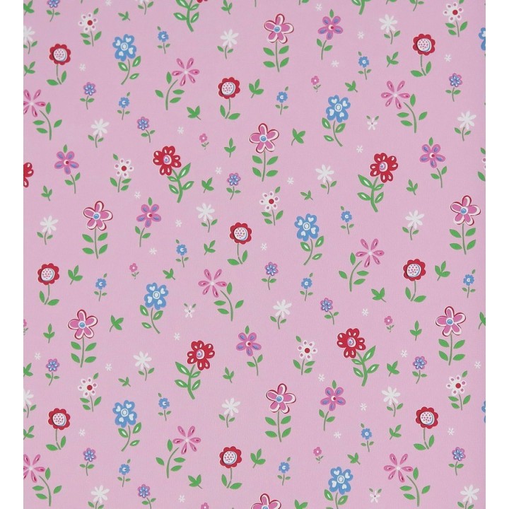 Papel pintado jardín de flores infantiles - Menali 116228