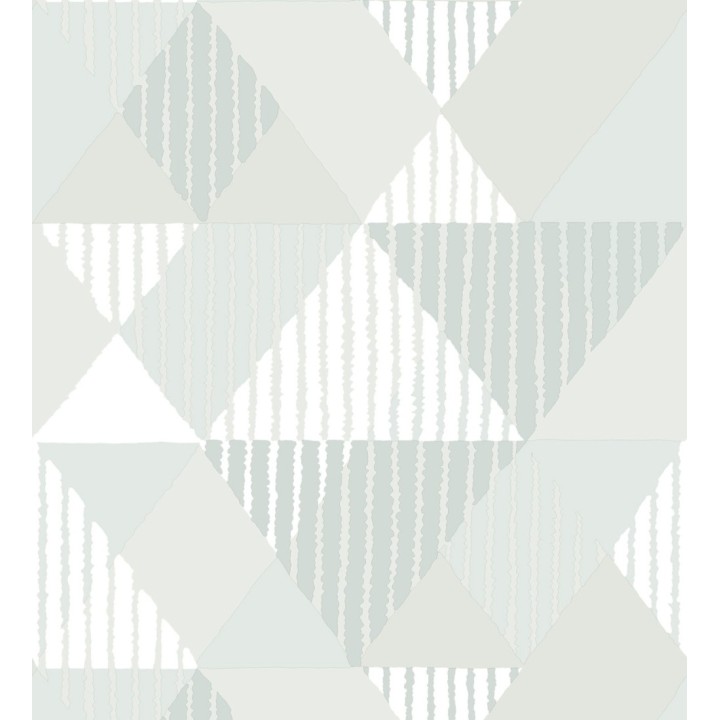 Papel pintado geométrico rombos y rayas - Harper 679699