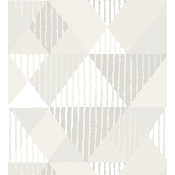 Papel pintado geométrico rombos y rayas - Harper 679700
